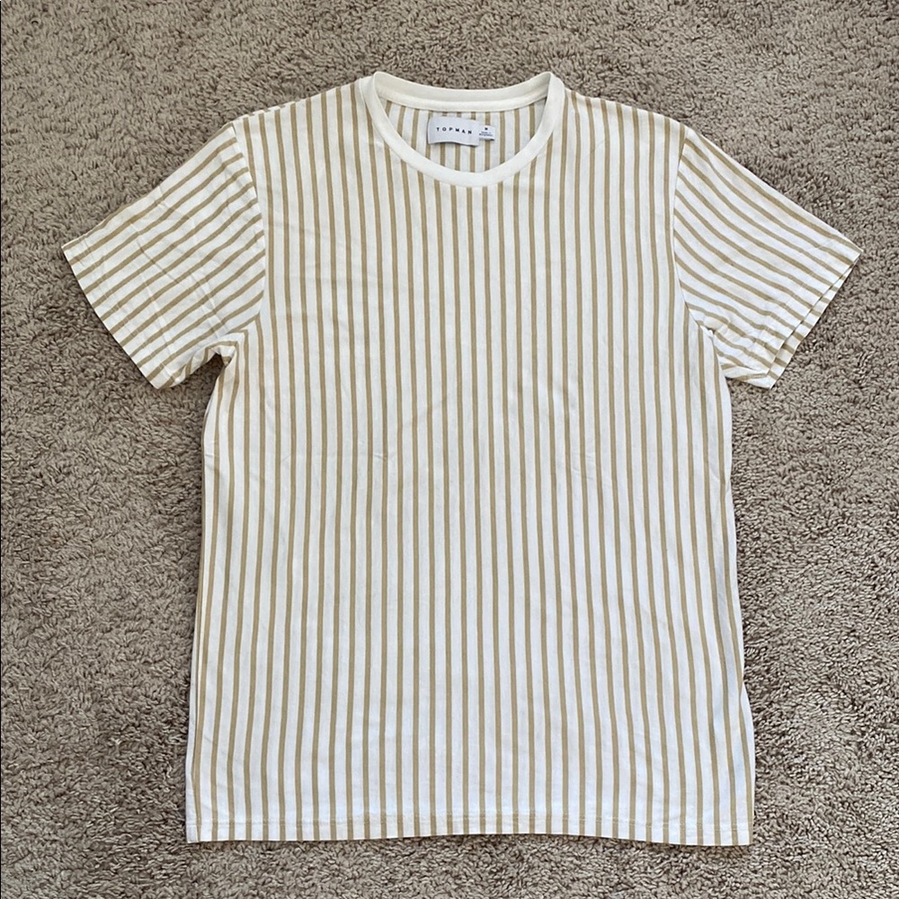 Topman Mens T Shirt Striped